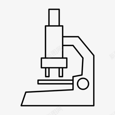 显微镜分析实验室图标图标