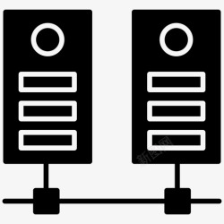 数据机数据服务器数据中心数据机架图标高清图片