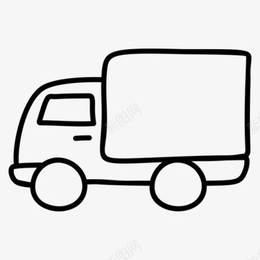 送货车汽车货运图标图标