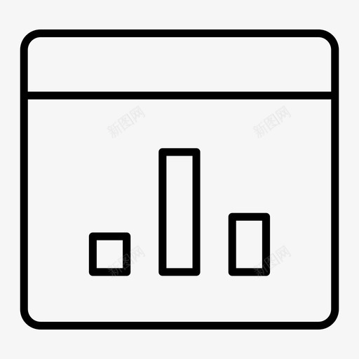 柱状图统计技术图标svg_新图网 https://ixintu.com 技术 柱状 统计