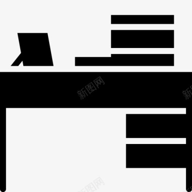 办公桌家具笔记本电脑图标图标