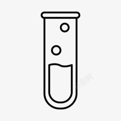 医药工程试管分析化学图标高清图片
