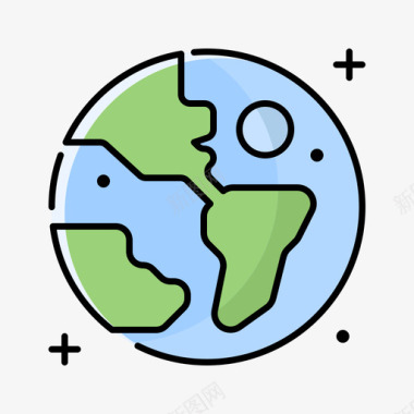 地球149号太空线颜色图标图标