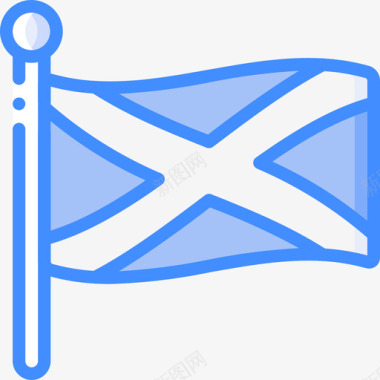 苏格兰英国3蓝色图标图标