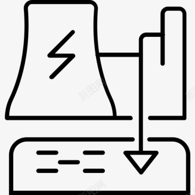 水电电力能源图标图标