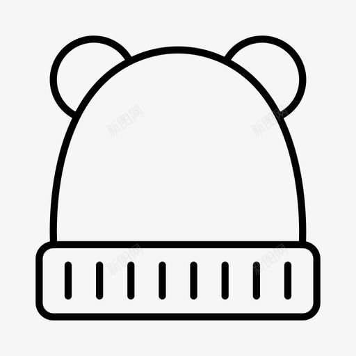 帽子头盔冬季配件图标svg_新图网 https://ixintu.com 冬季 头盔 帽子 配件