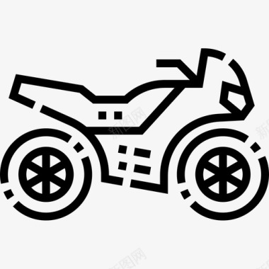 摩托车车辆运输4直线图标图标