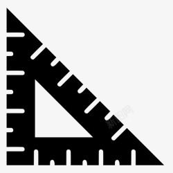 三角形比例尺子量具仪表图标高清图片