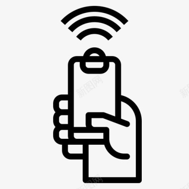 wifi电话信号图标图标