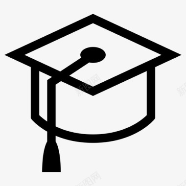 毕业帽子文凭图标图标