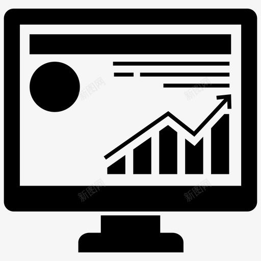 在线分析条形图报告增长分析图标svg_新图网 https://ixintu.com 分析和投资字形矢量图标集 在线分析 增长分析 市场研究 条形图报告 统计报告