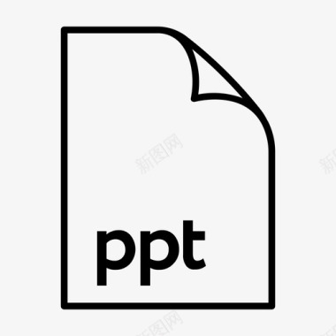 ppt格式文件powerpoint图标图标