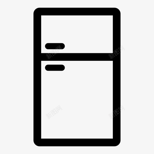 冰箱食品储藏室厨房电器图标svg_新图网 https://ixintu.com 储藏室 冰箱 厨房电器 家用电器 食品