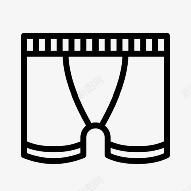 内裤拳击手衣服图标图标