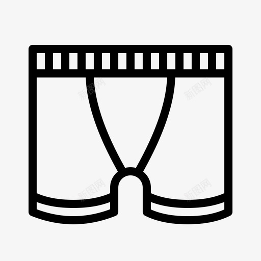 内裤拳击手衣服图标svg_新图网 https://ixintu.com 内裤 拳击手 时尚 衣服 轮廓
