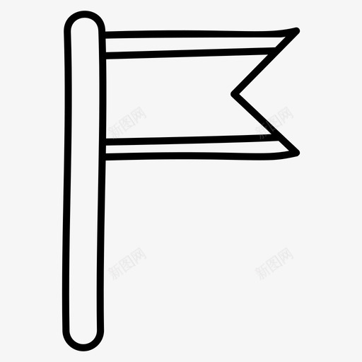 旗帜国旗国徽图标svg_新图网 https://ixintu.com 体育旗帜 国徽 国旗 大学线矢量图标 学校 拼贴 教育 旗帜