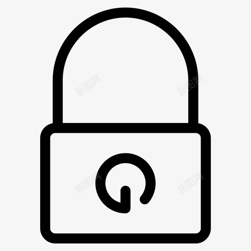 锁定登录挂锁图标svg_新图网 https://ixintu.com 关于 商业 图标 安全 挂锁 混合 登录 网络 锁定
