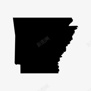 阿肯色州阿肯色州地图美国图标图标