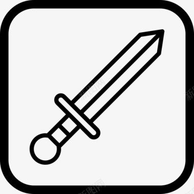 武器战斗剑图标图标