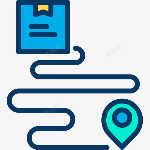 交付位置和线性图83图标svg_新图网 https://ixintu.com 交付 位置 线性