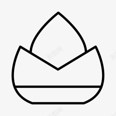 荷兰帽帽子头饰图标图标