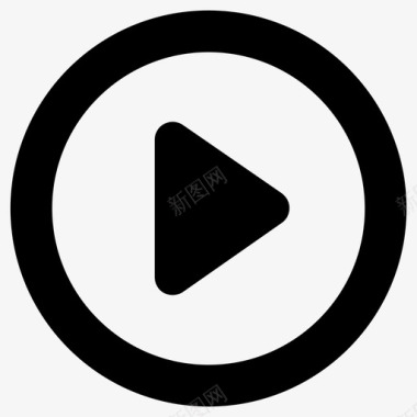 播放箭头按钮图标图标