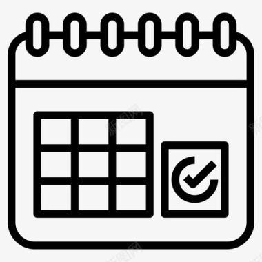 事件规划器日历约会事件日期图标图标