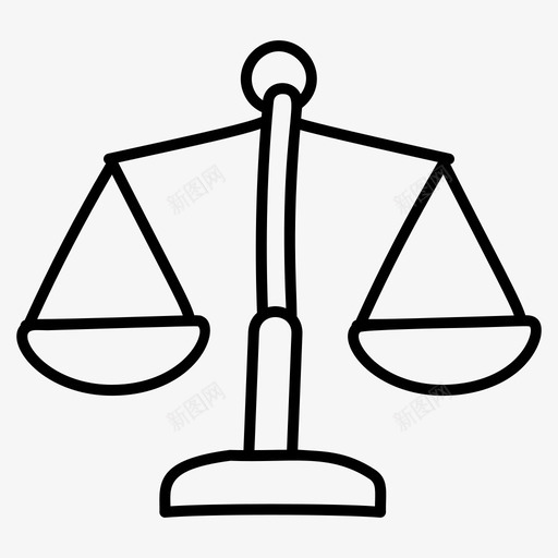 平衡秤平等公正比例图标svg_新图网 https://ixintu.com 公正 商业 图标 平等 平衡 正比例 法律 管理
