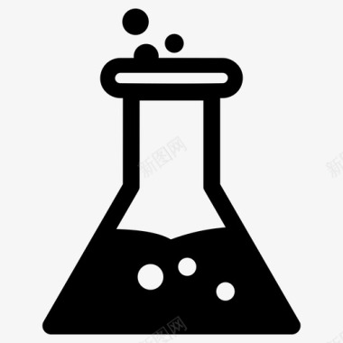 化学erlenmeyer烧瓶科学图标图标