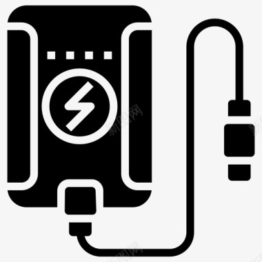 电子电源组充电设备硬件图标图标
