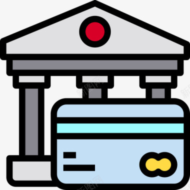 Bankbanking88线性颜色图标图标