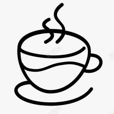 热咖啡咖啡咖啡店图标图标