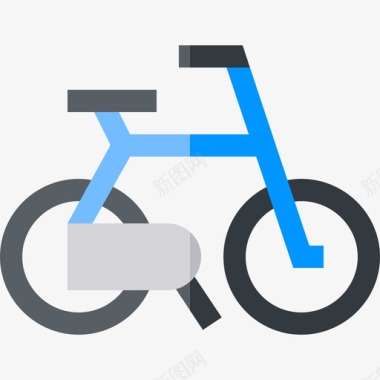 骑自行车积极的生活方式20平坦图标图标