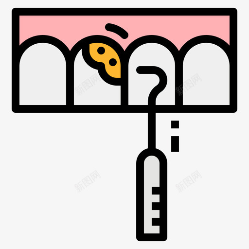 钩牙科43线颜色图标svg_新图网 https://ixintu.com 牙科43 线颜色 钩