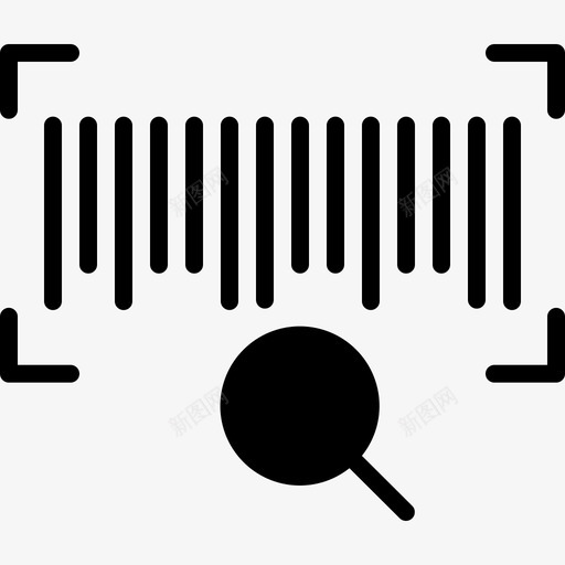 跟踪码条形码机器图标svg_新图网 https://ixintu.com 产品 扫描仪 机器 条形码 跟踪