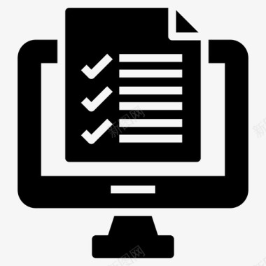 联机任务列表议程批准的文档图标图标