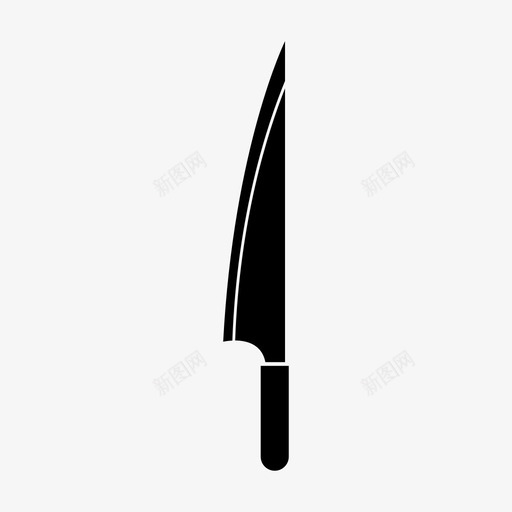 刀炊具厨房用具图标svg_新图网 https://ixintu.com 厨房用具 炊具 钢刀 锋利