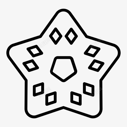 星几何学五边形图标svg_新图网 https://ixintu.com 五边形 几何学 星型 菱形
