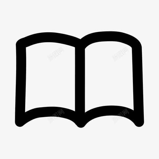 图书图书馆阅读图标svg_新图网 https://ixintu.com 图书 图书馆 涂鸦 用户界面 阅读