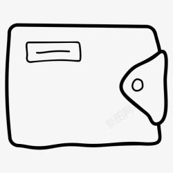 向量卡钱包钱包钱包卡夹图标高清图片