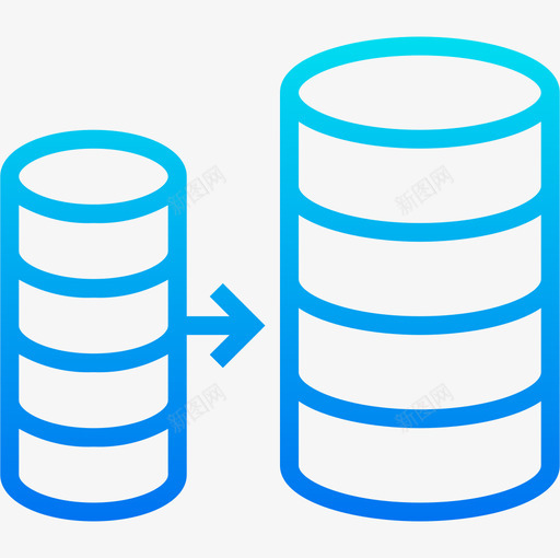 数据库数据和网络管理2梯度图标svg_新图网 https://ixintu.com 数据 数据库 梯度 网络管理