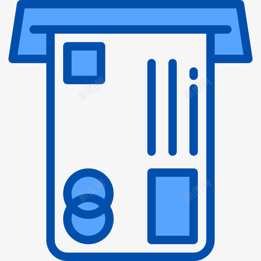 Atm货币基金3蓝色图标svg_新图网 https://ixintu.com Atm 基金 蓝色 货币