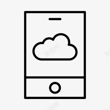 云存储数字电子商务图标图标