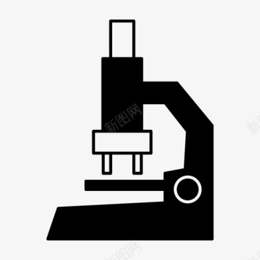 显微镜实验室放大镜图标图标