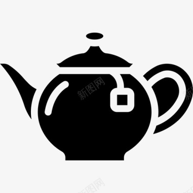 茶壶英国2填充图标图标