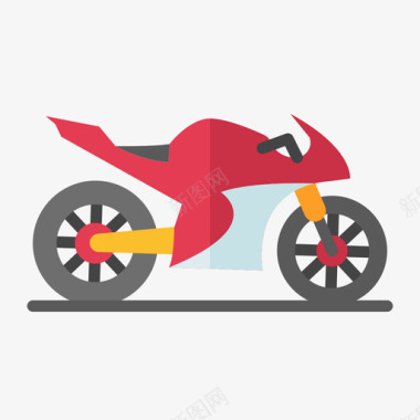 摩托车赛车16平车图标图标