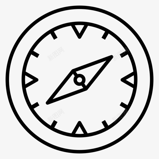 罗盘玫瑰定向仪地理图标svg_新图网 https://ixintu.com gps 图标 导航 应用程序 开发 游戏 玫瑰 网站 罗盘