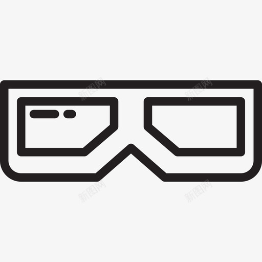 3d眼镜电影胶片1线性图标svg_新图网 https://ixintu.com 3d 电影 眼镜 线性 胶片