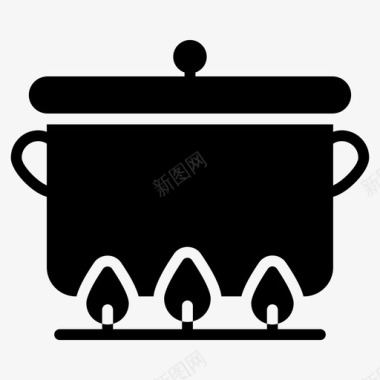烹饪烧嘴食物图标图标