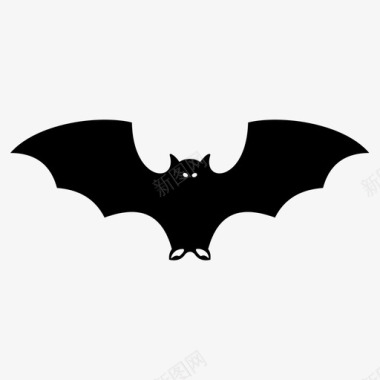 蝙蝠动物苍蝇图标图标